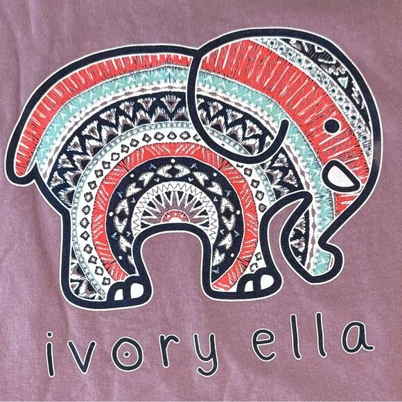 ivory ella Tops - Ivory Ella Lavender Long Sleeve Graphic Tee